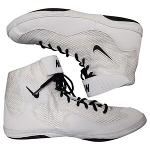 Nike Inflict Wrestling Shoes White Black Mens Size 12